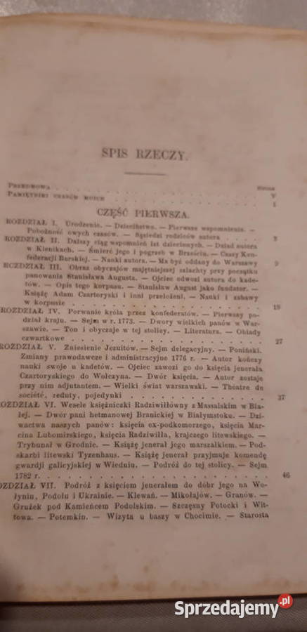 Pamiętniki Czasów Moich 13 J U Niemcewicz Lipsk Antykwariat Iwno sprzedam