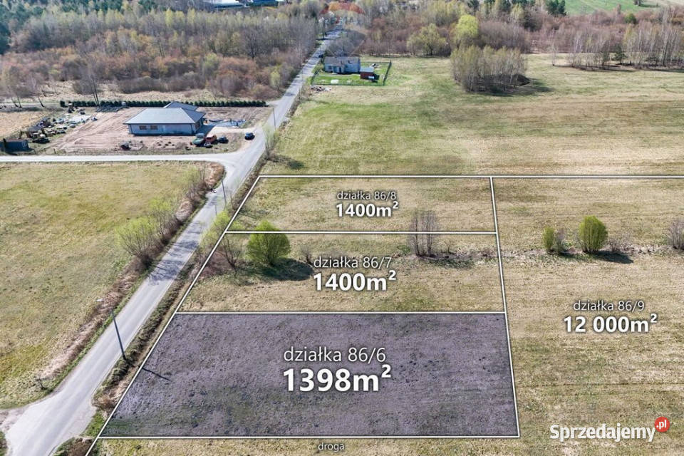 Działka 1398m2 z warunkami zabudowy gmWłocławek 26m Ładne