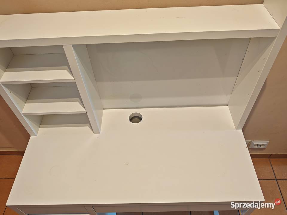 biurko z nadstawką IKEA MICKE białe zachodniopomorskie Szczecin