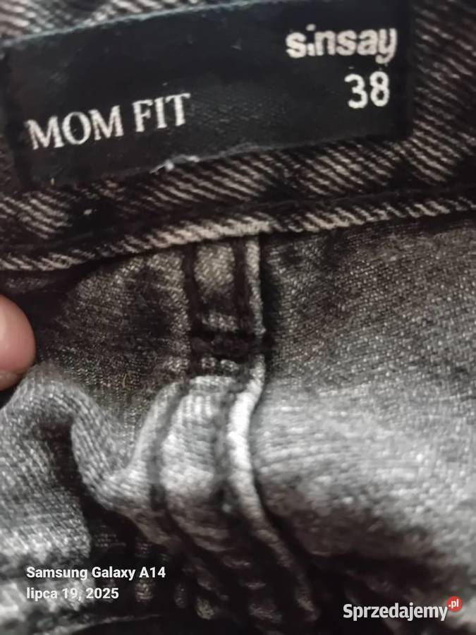 Spodnie mom fit mazowieckie