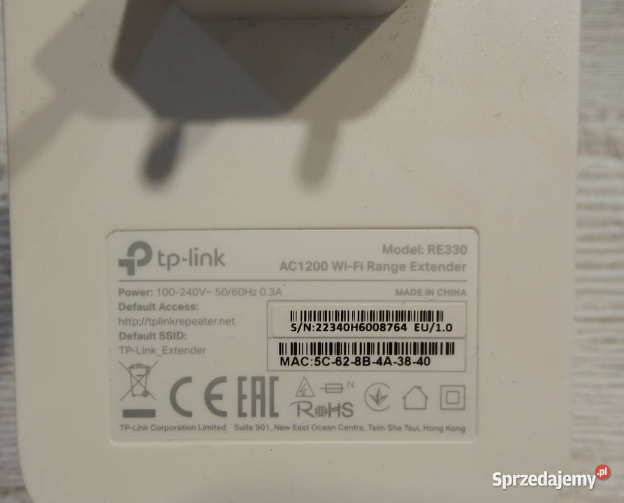 Wzmacniacz sygnału TpLink RE300 Elektronika Leżajsk sprzedam