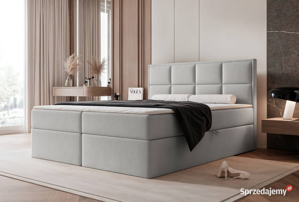 Łóżko kontynentalne z pojemnikiem Silensio różne Tarchały Małe