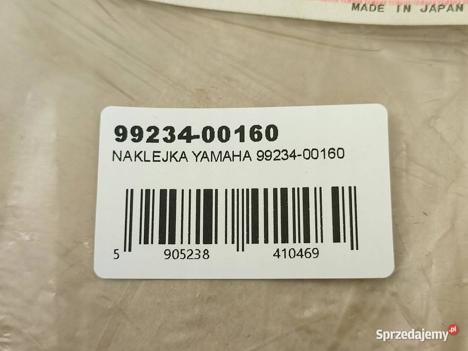NAKLEJKA YAMAHA NA BAK YAMAHA SZR660 1995 sprzedam