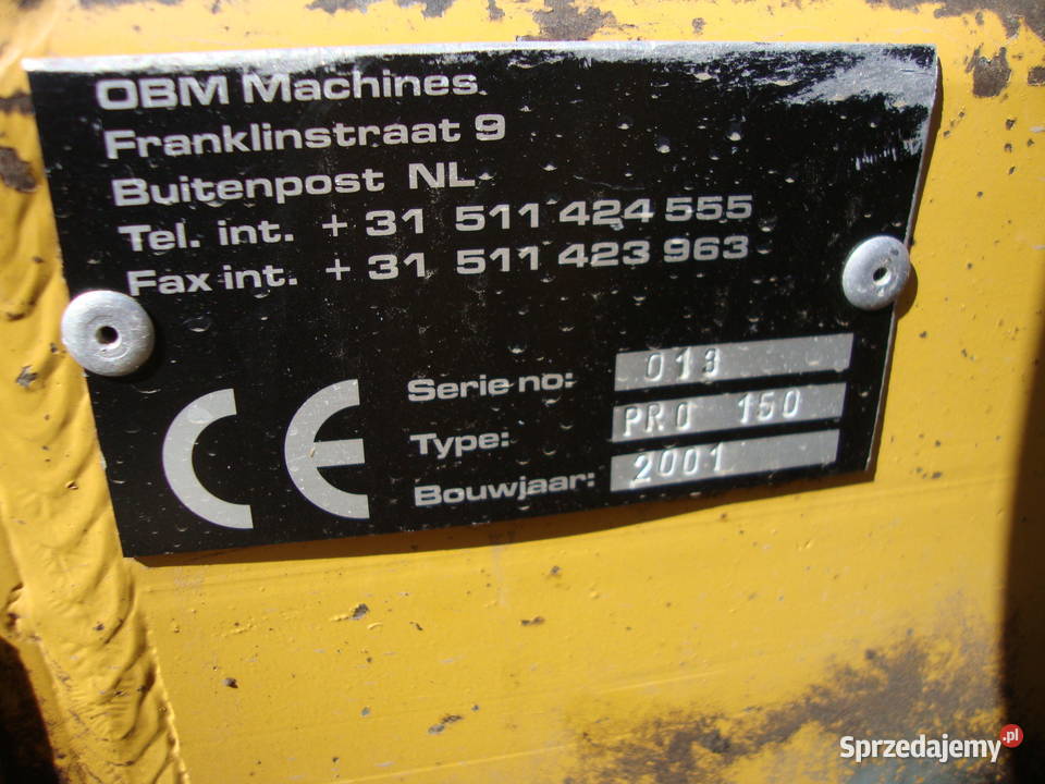 OBM PRO 150 frezarka do pni karczownik mazowieckie Czaplinek