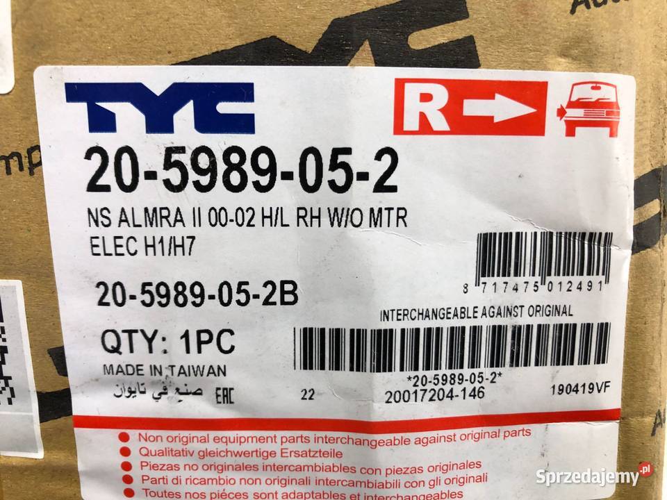 NISSAN ALMERA N16 032000122002 Reflektor lampa Skarżysko-Kamienna sprzedam
