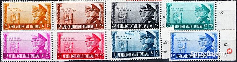 WŁOSKA AFRYKA WSCHODNIA 1941 MNH kompletna seria