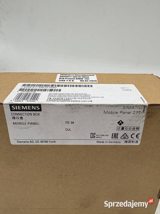 Siemens 6AV6 6715AE100AX0 Connection Box Warszawa