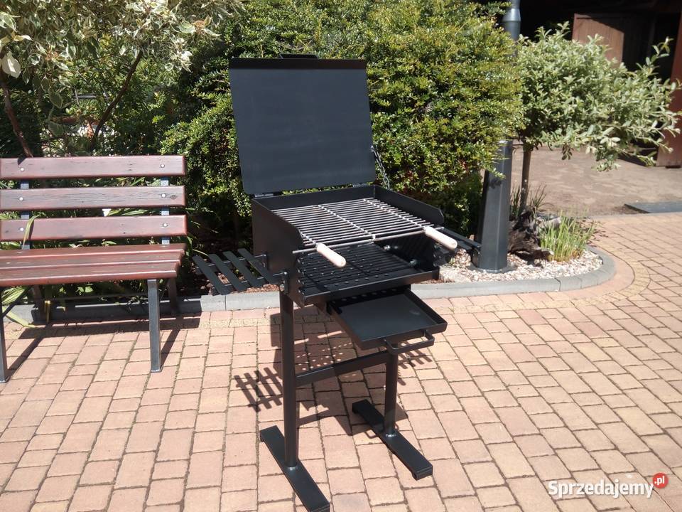 Grill na 2 standardowe tacki z popielnikiem HIT Damasławek