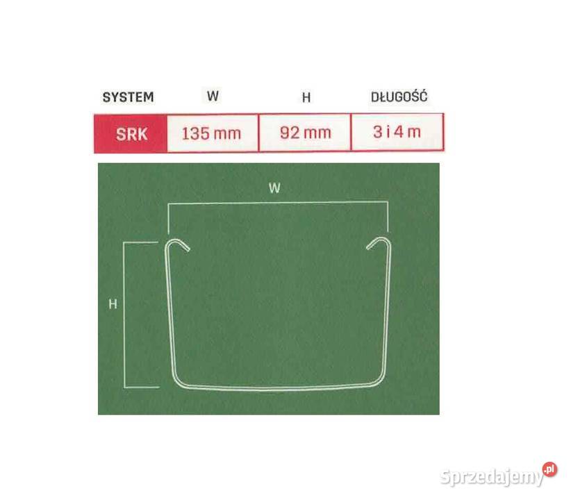 Krop rynna kwadratowa dł 3m grafitowa Hajnówka