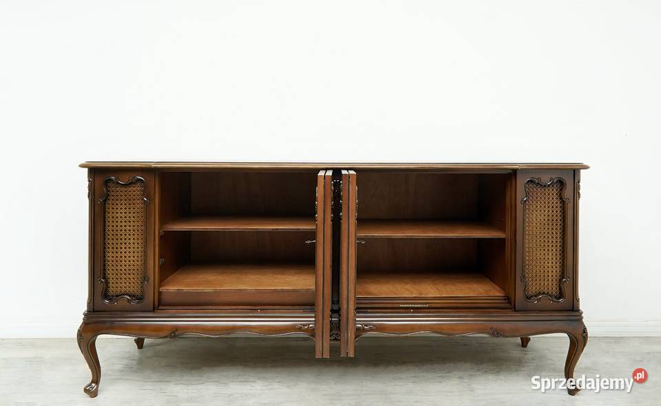 Stylowa ażurowa komoda ludwik renowacji Jerka