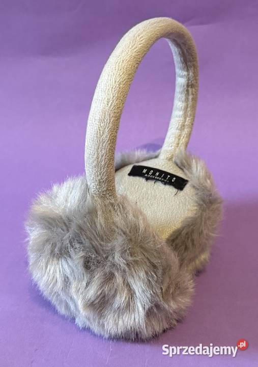 Szare futrzane nauszniki MOHITO Żyrardów