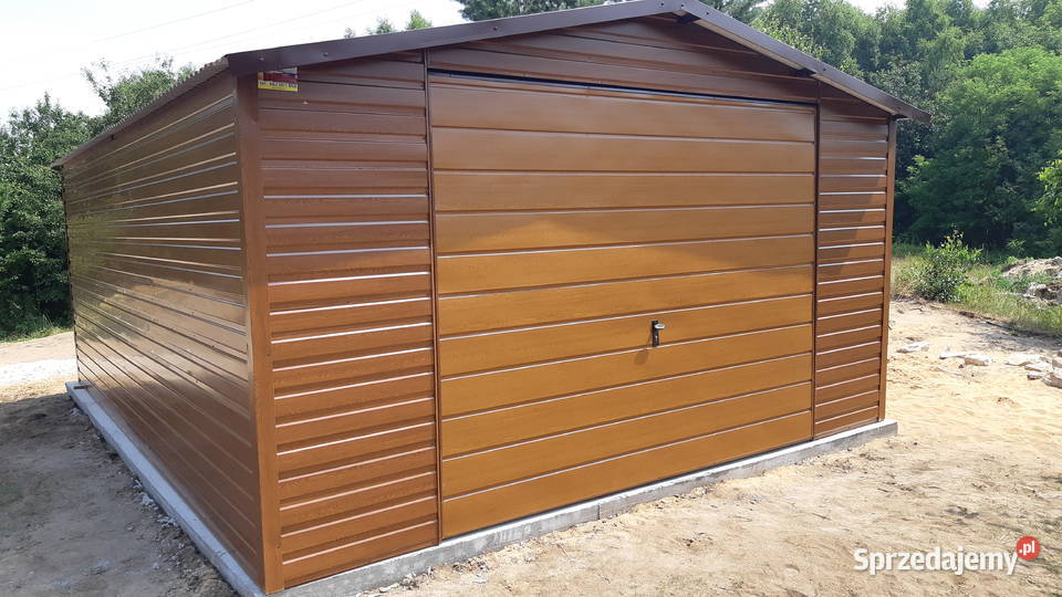 Garaż Blaszany Drewnopodobny Garaże Blaszane sprzedam