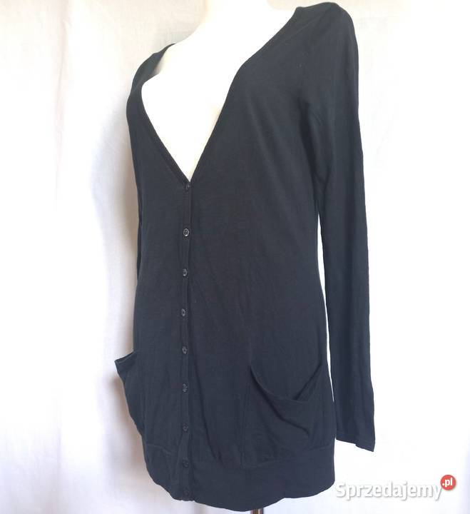 Sweter Rozpinany czarny Kardigan r 3638 bawełna sprzedam