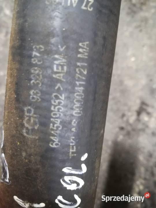 Wąż rura intercoolera Meriva a 17cdti 93329873 Mieleszyn