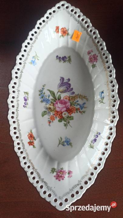 Paterka Schumann ażurowa owalna Z tulipanem Gdańsk sprzedam