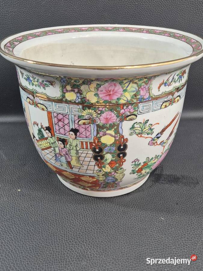 Medalion Chinoiserie Rose 12calowa doniczka Poddębice