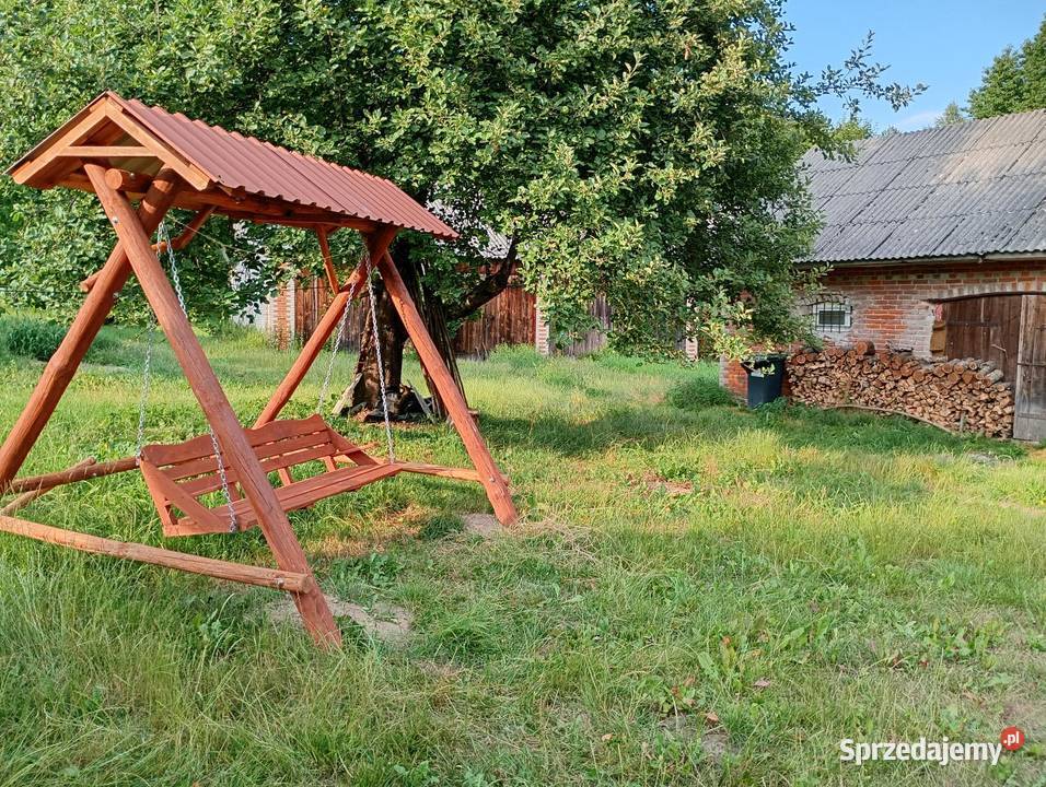 Sprzedam dom drewniany z zabudowaniami lubelskie Biłgoraj