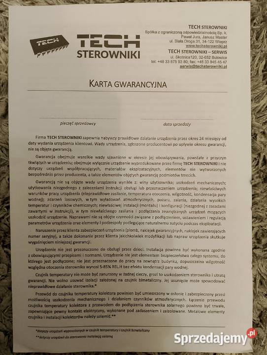 Sterownik do kotła zasypowego mazowieckie Garwolin