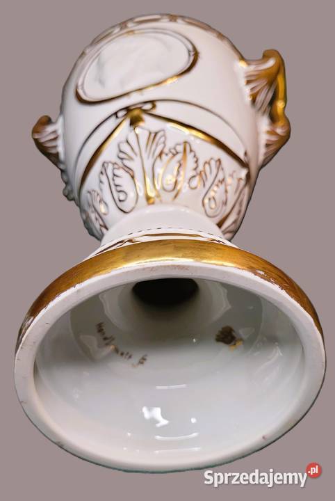 Ekskluzywna porcelanowa amfora duża 41 reliefowy Kraków sprzedam