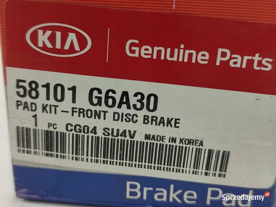 KLOCKI HAMULCOWE PRZÓD KIA PICANTO III JA 2017 osobowe sprzedam