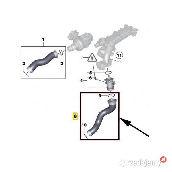 Rurawąż powietrza BMW 3 F30F31F34F80 18D 20D 25D Włocławek
