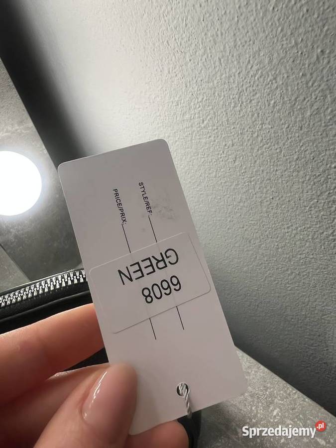 Torebka na ramię listonoszka z paskiem zielona