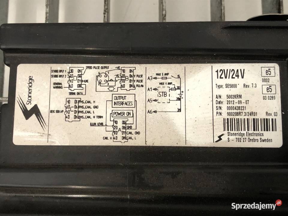 TACHOGRAF SCANIA 4 series SE5000 9508 ciężarowe sprzedam