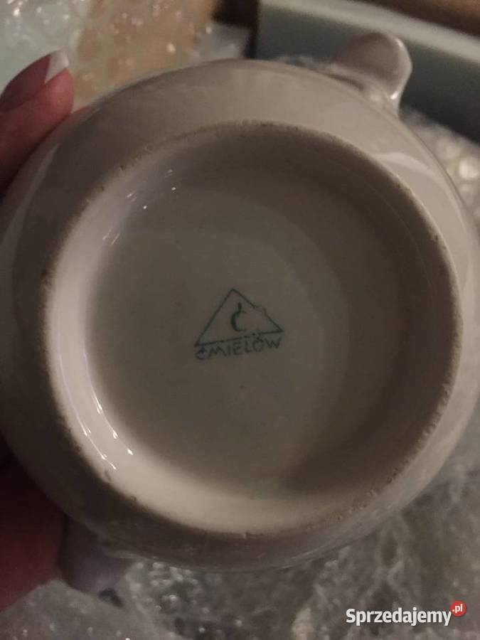 Przedwojenny Porcelana Ćmielów Serwis do czarnej Bydgoszcz