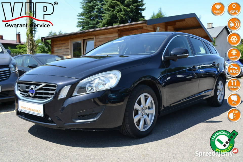 Volvo V60 NawigacjaClimatronicSerwisLEDAutomat czujnik parkowania śląskie
