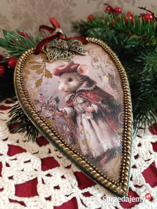 Zawieszka Serce Gwiazdka Boże Narodzenie Stalowa Wola