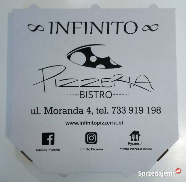 Pudełko karton na pizzę 32x32 z nadrukiem dwa lubelskie