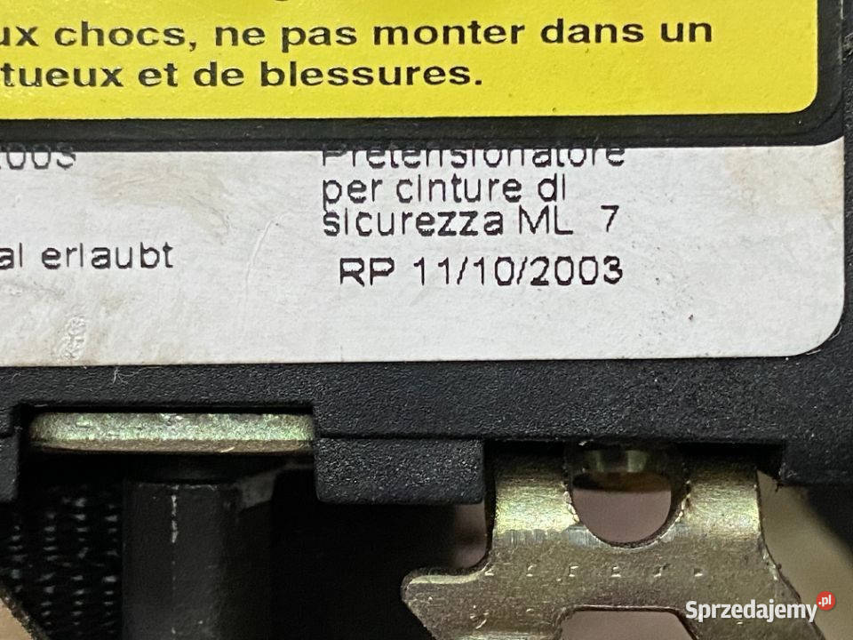 Pas Bezpieczeństwa Iveco Daili TRW 048006 Maszewo
