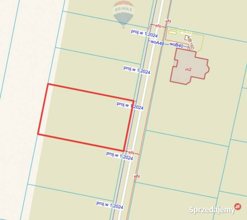 1z3 Działka budowlana Kuklówka Radz 1432 m2 polna Kuklówka Radziejowicka