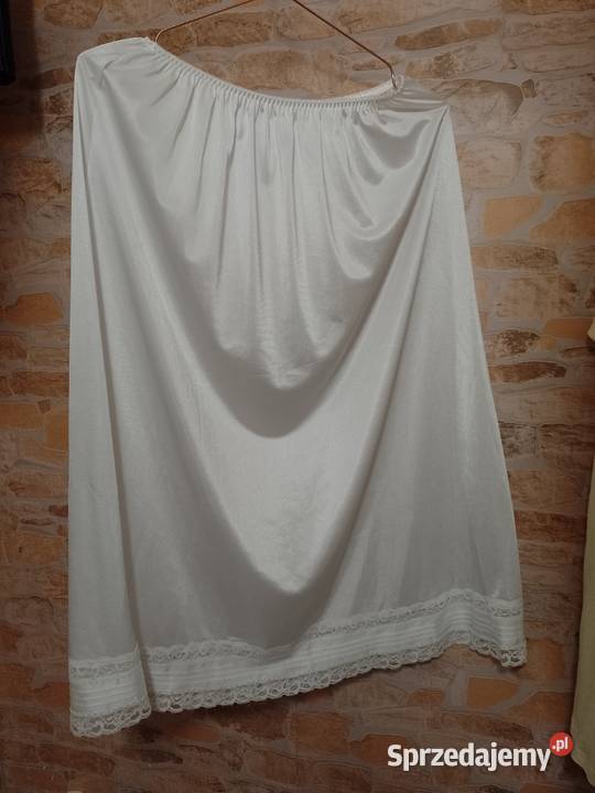 4XL5XL Biała półhalka pod spódnicę z Londynu