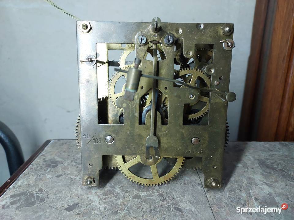 696 Mechanizm starego zegara ściennego FMS 55006 Antyki Tczew