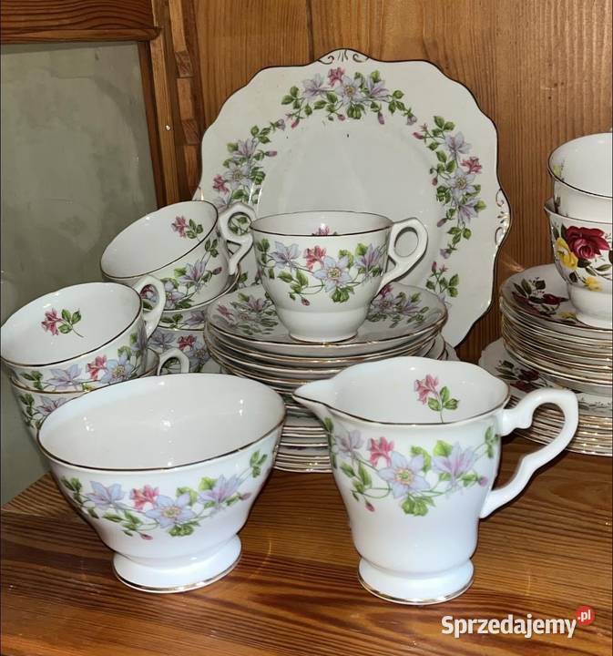 Serwis Columbine Esteb 1845 Royal Stafford Made Gdańsk sprzedam