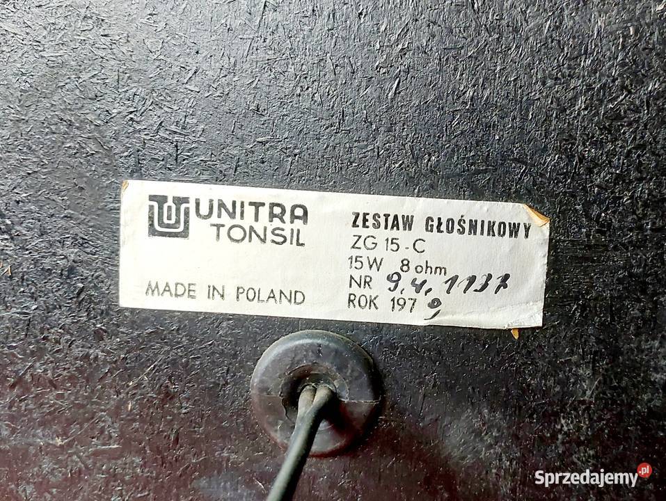 TONSIL ZG15C Kolumny Głośniki Regeneracji UNITRA Słuchawki i głośniki Starachowice sprzedam