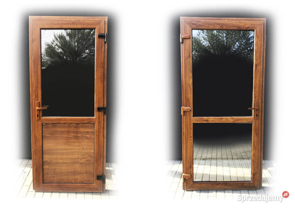 Drzwi 110x210 zloty dąb nowe cieple Katowice