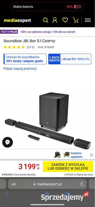 Sprzedam kino domowe SOUNDBAR