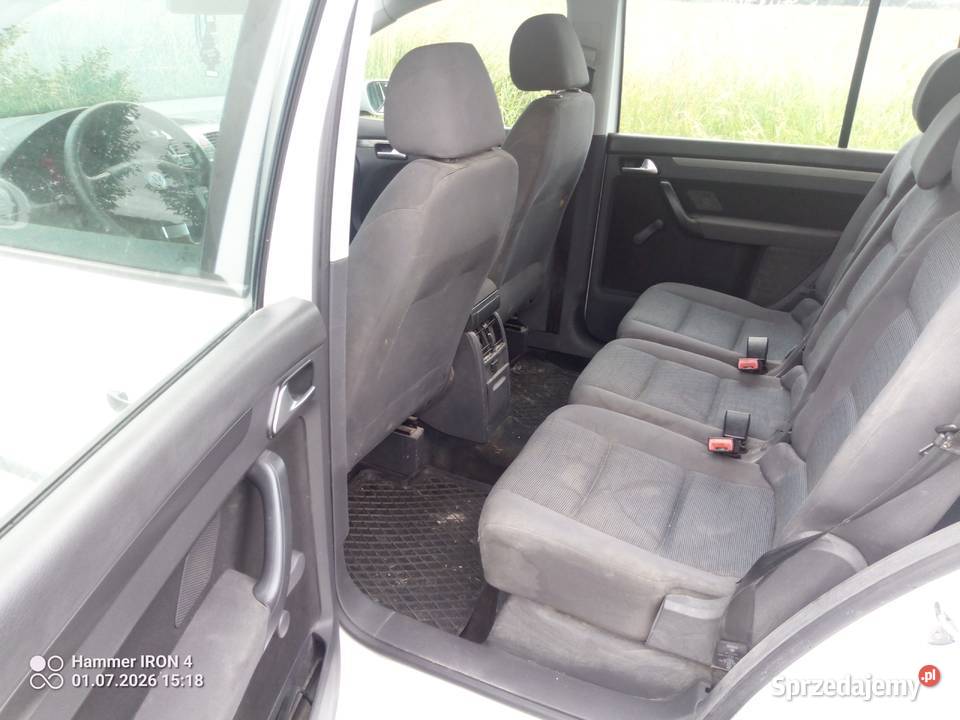 VW Touran 19 tdi 90 2008r Touran warmińsko-mazurskie Barciany sprzedam
