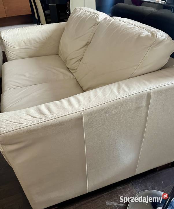 Sofa 2osobowa skórzana z pojemnikiem na pościel Wrocław sprzedam