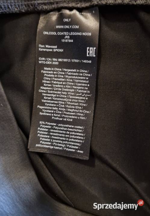 Damskie spodnie wizytowe Only rozmiar L nowe z czarny lubelskie Lublin