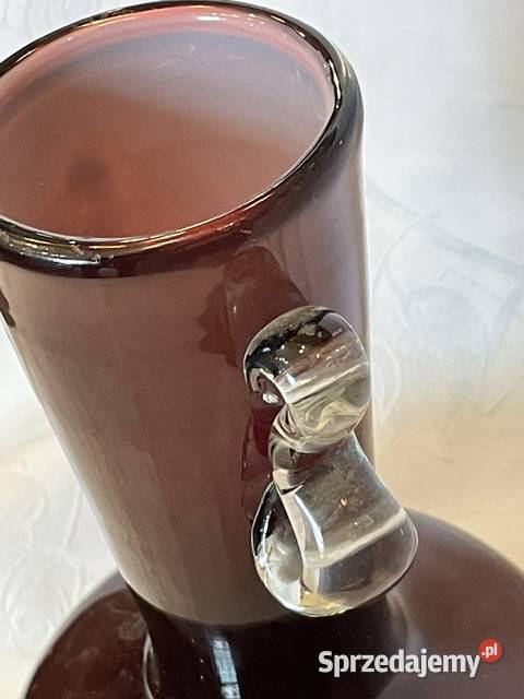 Wazon rubinowy Huta Szkła Tarnowiec Kraków