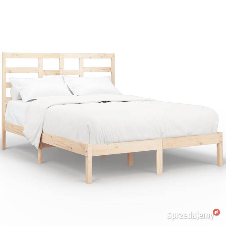 Rama łóżka bez materaca lite drewno 140x200 Warszawa