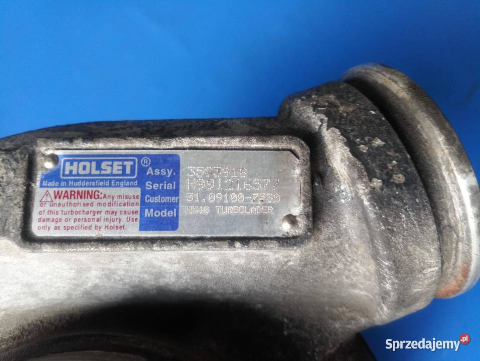 Turbosprężarka Holset 3593918 MAN L2000 Le opolskie Rzędowice