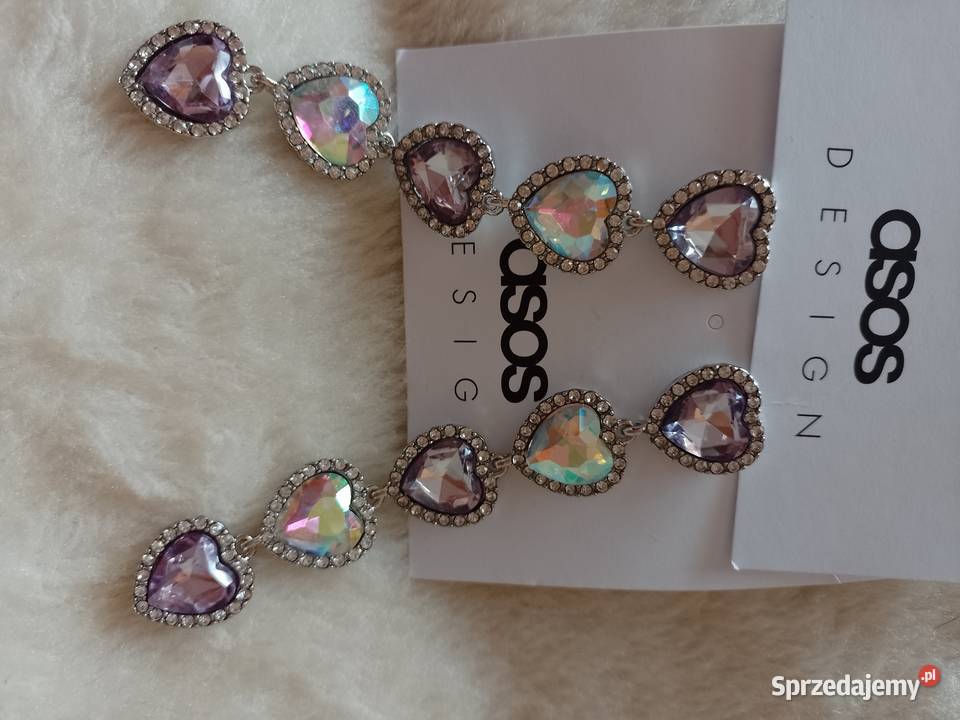 ASOS Bogato zdobione długie kolczyki z Londynu małopolskie Kraków sprzedam