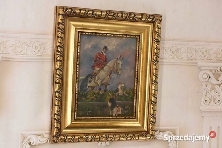 Wojciech Kossak Myśliwy z Psami Polski Stary