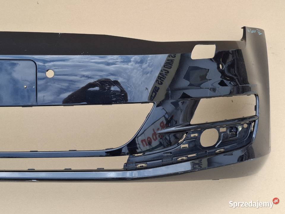 VW GOLF 7 VII ZDERZAK PRZÓD PRZEDNI SPRYSKI PDC Bieleń