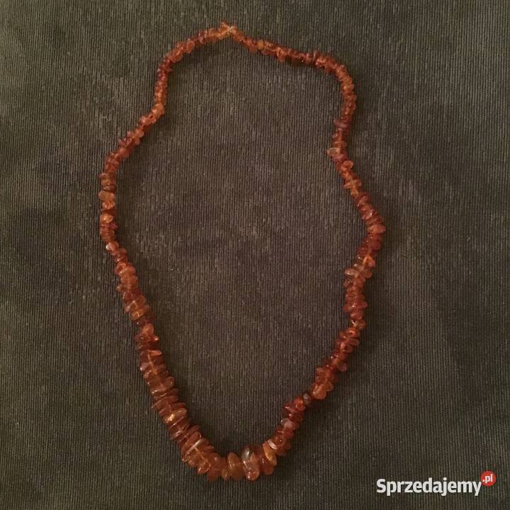 Piękne bursztynowe korale Naszyjniki Naszyjniki