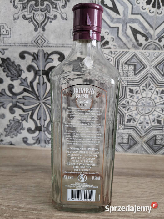 Bombay Gin 07l PUSTAkolekcjonerska Warszawa